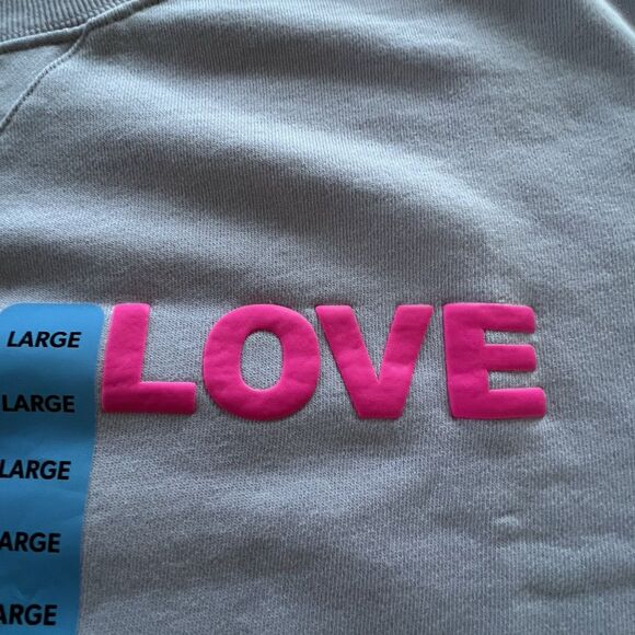 WILDFOX "Dogs Love Me" Sweatshirt New With Tags Women Size XL Lavender /Pink - Picture 5 of 8